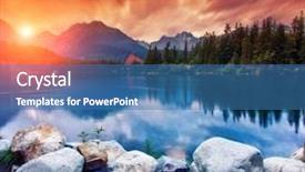  Presentation with artistic - Slide deck enhanced with fishing pictures - great view of the lake background and a teal colored foreground