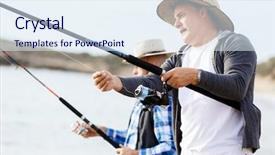  Presentation with teal design no picture - PPT layouts featuring fishing pictures - picture of fisherman background and a  colored foreground