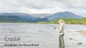  Presentation with scotland - Slides having white wine on the table against tuscan landsacpe italy background and a coral colored foreground
