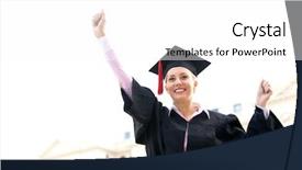  Presentation with worried female college student for health check up - Presentation theme with fist day ofschool - female student graduating background and a white colored foreground