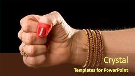  Presentation with indian dance - Presentation theme having fist of indian classic dance background and a tawny brown colored foreground