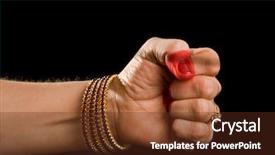  Presentation with indian dance - Colorful theme enhanced with fist of indian classic dance backdrop and a tawny brown colored foreground