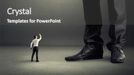  Presentation with angry - Cool new theme with fist to his big boss backdrop and a gray colored foreground