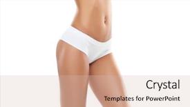  Presentation with body - Slide deck consisting of fit and beautiful female body background and a soft green colored foreground
