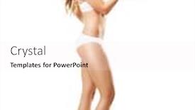  Presentation with healthy nutrition - Theme having fit and sporty girl in white underwear beautiful and healthy woman eating green apple isolated on white background sport fitness diet weight loss nutrition and healthcare concept background and a sky blue colored foreground