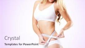  Presentation with weight loss - Amazing theme having fit and sporty girl in white underwear beautiful and healthy woman posing sport fitness diet weight loss and healthcare concept backdrop and a sky blue colored foreground