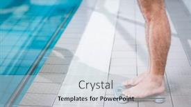  Presentation with balanced scale - PPT layouts featuring fit-man-on-weighting-scale background and a  colored foreground