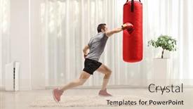  Presentation with boxing pacquiao - Cool new slide deck with fit-man-punching-a-boxing backdrop and a lemonade colored foreground