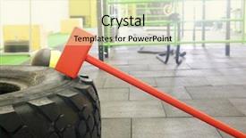  Presentation with tyre - PPT layouts enhanced with fitnes hummer and truck tyre background and a soft green colored foreground