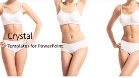 Presentation with slim body - PPT layouts enhanced with fitness - perfect body of slim fit background and a lemonade colored foreground
