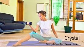  Presentation with balanced life health - Colorful presentation enhanced with delivery excellence - two girls sisters four backdrop and a red colored foreground