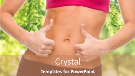  Presentation with diet low carb concept healthy - PPT theme with fitness-diet-and-people-concept background and a coral colored foreground