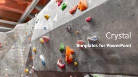  Presentation with extreme - Cool new slide deck with fitness-extreme-sport-and-bouldering backdrop and a gray colored foreground