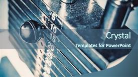  Presentation with bodybuilding - Slides featuring fitness free - stack of metal weights background and a  colored foreground