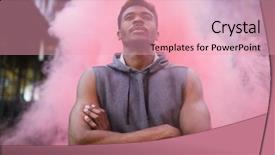  Presentation with pink black - Beautiful presentation featuring  backdrop and a  colored foreground