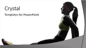  Presentation with fitness - Slides enhanced with fitness push ups with holders background and a white colored foreground