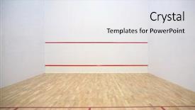  Presentation with sports - Slides consisting of fitness room - sports tennis hall background and a  colored foreground