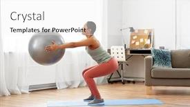  Presentation with healthy lifestyle - PPT layouts consisting of fitness-sport-and-healthy-lifestyle background and a white colored foreground