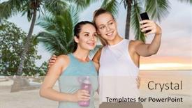  Presentation with polynesia - Presentation design with fitness-sport-and-healthy-lifestyle background and a lemonade colored foreground
