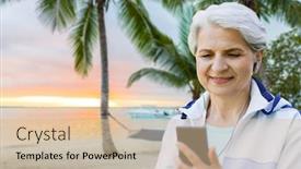  Presentation with polynesia - Presentation design having fitness-sport-and-healthy-lifestyle background and a lemonade colored foreground