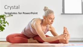  Presentation with forward - Beautiful theme featuring fitness-sport-and-healthy-lifestyle backdrop and a white colored foreground