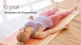  Presentation with healthy lifestyle - Amazing slides having fitness-sport-and-healthy-lifestyle backdrop and a white colored foreground