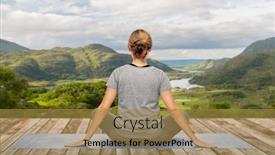  Presentation with killarney - Slide set featuring fitness-sport-and-healthy-lifestyle background and a gold colored foreground