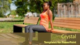  Presentation with healthy lifestyle - Slide deck enhanced with fitness-sport-and-healthy-lifestyle background and a tawny brown colored foreground