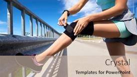  Presentation with healthy lifestyle - Beautiful PPT layouts featuring fitness-sport-and-healthy-lifestyle backdrop and a soft green colored foreground