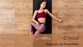  Presentation with healthy lifestyle - Slide deck consisting of fitness-sport-and-healthy-lifestyle background and a  colored foreground