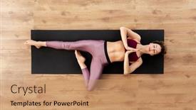  Presentation with healthy lifestyle - Audience pleasing slides consisting of fitness-sport-and-healthy-lifestyle backdrop and a  colored foreground