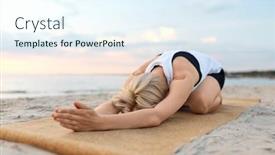  Presentation with healthy-lifestyle - Slides with fitness-sport-and-healthy-lifestyle background and a  colored foreground