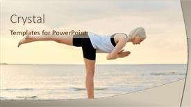  Presentation with healthy lifestyle - Presentation having fitness-sport-and-healthy-lifestyle background and a lemonade colored foreground