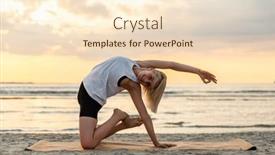  Presentation with healthy lifestyle - Theme featuring fitness-sport-and-healthy-lifestyle background and a  colored foreground