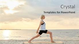  Presentation with healthy-lifestyle - Slides having fitness-sport-and-healthy-lifestyle background and a light gray colored foreground