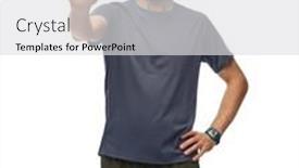  Presentation with healthy lifestyle - Slide set consisting of fitness-sport-and-healthy-lifestyle background and a light gray colored foreground