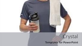  Presentation with healthy lifestyle - Presentation theme enhanced with fitness-sport-and-healthy-lifestyle background and a light gray colored foreground