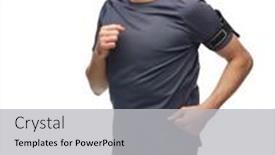  Presentation with healthy lifestyle - Slide deck having fitness-sport-and-healthy-lifestyle background and a  colored foreground