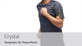  Presentation with healthy lifestyle - PPT theme with fitness-sport-and-healthy-lifestyle background and a  colored foreground