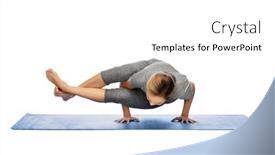  Presentation with healthy people - PPT layouts enhanced with fitness-sport-people-and-healthy background and a white colored foreground