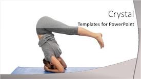  Presentation with healthy people - Beautiful PPT theme featuring fitness-sport-people-and-healthy backdrop and a white colored foreground