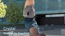  Presentation with training - PPT layouts with fitness-sport-training-and-lifestyle background and a ocean colored foreground