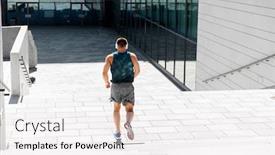  Presentation with lifestyle - PPT theme featuring fitness-sport-training-and-lifestyle background and a white colored foreground