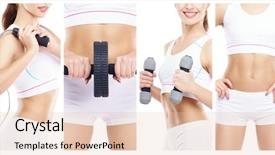  Presentation with weight loss - Beautiful PPT layouts featuring fitness workout isolated collage backdrop and a lemonade colored foreground