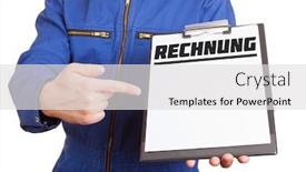  Presentation with points - Presentation design featuring fitter-in-overalls-points background and a light gray colored foreground