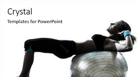  Presentation with fitness - Presentation design consisting of toy background in messy room background and a gray colored foreground.