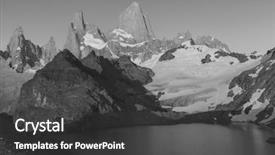  Presentation with film black and white - Beautiful slide set featuring fitz roy in argentina famous backdrop and a  colored foreground