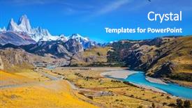  Presentation with river valley - Cool new slides with fitzroy rocks covered the midday backdrop and a teal colored foreground