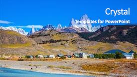  Presentation with river valley - Audience pleasing slides consisting of fitzroy rocks covered the midday backdrop and a cobalt blue colored foreground