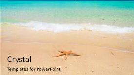  Presentation with five star - Amazing slide deck having five beams fallen star backdrop and a lemonade colored foreground